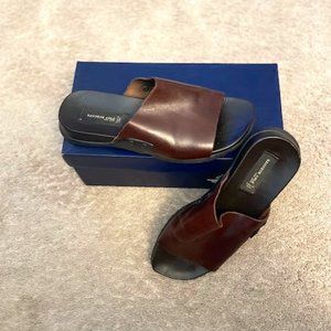Kenneth Cole Slides  - Tan - 9M  - Leather - Excellent Condition